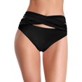 thumbnail image 1 of Bañador de Bikini para Mujer con Parte Inferior Torcida en la Parte Delantera Negro-C CH Negro-C CH Xishao ropa, 1 of 2