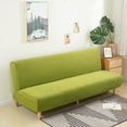 thumbnail image 4 of ACMDL  Fleece Fabric Armless Sofa Bed Cover Solid Color Without Armrest Big Elastic Folding Furniture home Decoration Bench Cover, 4 of 7