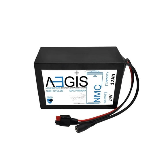 Aegis Battery 24V 12Ah Lithium Battery - NMC Deep Cycle Lithium-ion
