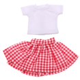 thumbnail image 2 of Ropa de Muñeca de Piezas perfecl Rock U0026 Set de Camiseta para 1/6 Muñeca rojo, 2 of 6