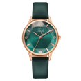 thumbnail image 2 of Resicozy Ladies Watches Quartz Watch for Women Elegant Round Wrist Watches with Leather Strap Army Green, 2 of 3