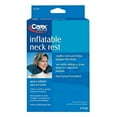 thumbnail image 5 of Carex Inflatable Travel Neck Rest Pillow, Folds Flat for Easy Storage, for Airplane and Car, Blue, 5 of 6