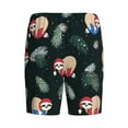 thumbnail image 5 of Easygdp Baby Sloths Sleeping Men's Short Pajama Pants, Sleep Shorts, Household Pants, Casual Pants with Pockets - 3X-Large, 5 of 9