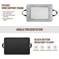thumbnail image 6 of Yayeee Foldable Storage Basket for Shelves Set of 2 Waterproof Cloth Bins with Handles, Vibrant Hydrangeas Pattern, 6 of 7