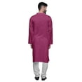 thumbnail image 3 of Atasi Cotton Kurta Set For Men Designer Casual Solid Kurta Pajama Clothing, 3 of 5