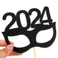 24pcs New Year Photo Booth Props 2025 New Year Party Photobooth Props