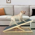 thumbnail image 3 of Wooden Dog Ramp 2 Tier Height Adjustable Pet Cat Ladder Foldable for Car, 3 of 5
