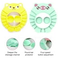 thumbnail image 3 of Gorro de ducha para niños, gorro de ducha para bebé, gorro de ducha suave y ajustable, con protección para los oídos Protege la cara y los ojos del agua y del champú para el cuidado del, 3 of 7