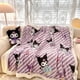 thumbnail image 4 of Sanrio-Manta de felpa de lana de cordero para niños, manta cálida con dibujos animados de Hello Kitty Melody Kuromi Cinnamoroll, regalo de decoración para sofá y dormitorio, 4 of 5