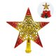 thumbnail image 1 of Adorno de estrella para árbol de Navidad, adorno de estrella de Navidad ahuecado con purpurina, decoración para el hogar, 1 of 4