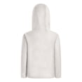 thumbnail image 4 of TiaoBug Kids Casual Sports Fleece Jacket Boys Girls Solid Color Long Sleeve Zip Up Hoodies Outerwear Ivory 7-8, 4 of 6