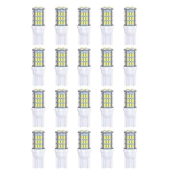 T10 921 194 168 175 Bombillas LED 20 paquetes, 3014 42-smd Led Rv Camper Trailer Boat Trunk Dome Map Licen
