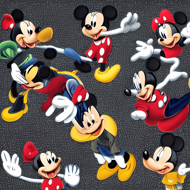 Pintura de diamante 5D DIY Taladro redondo completo Decoración de arte de Mickey Minnie (A2997) Hugtrwg Para estrenar