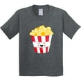 thumbnail image 3 of Inktastic Cute Kawaii Popcorn Youth T-Shirt, 3 of 5