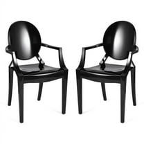 Modholic Ghost Armchair, Black (Set Of 2)