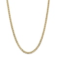 thumbnail image 1 of Solid 14k Yellow Gold Big Heavy 4.5mm Concave Anchor Mariner Chain Necklace 18" - with Secure Lobster Lock Clasp, 1 of 5