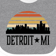 thumbnail image 4 of Inktastic Detroit Michigan Skyline Retro Boys or Girls Baby Bib, 4 of 4