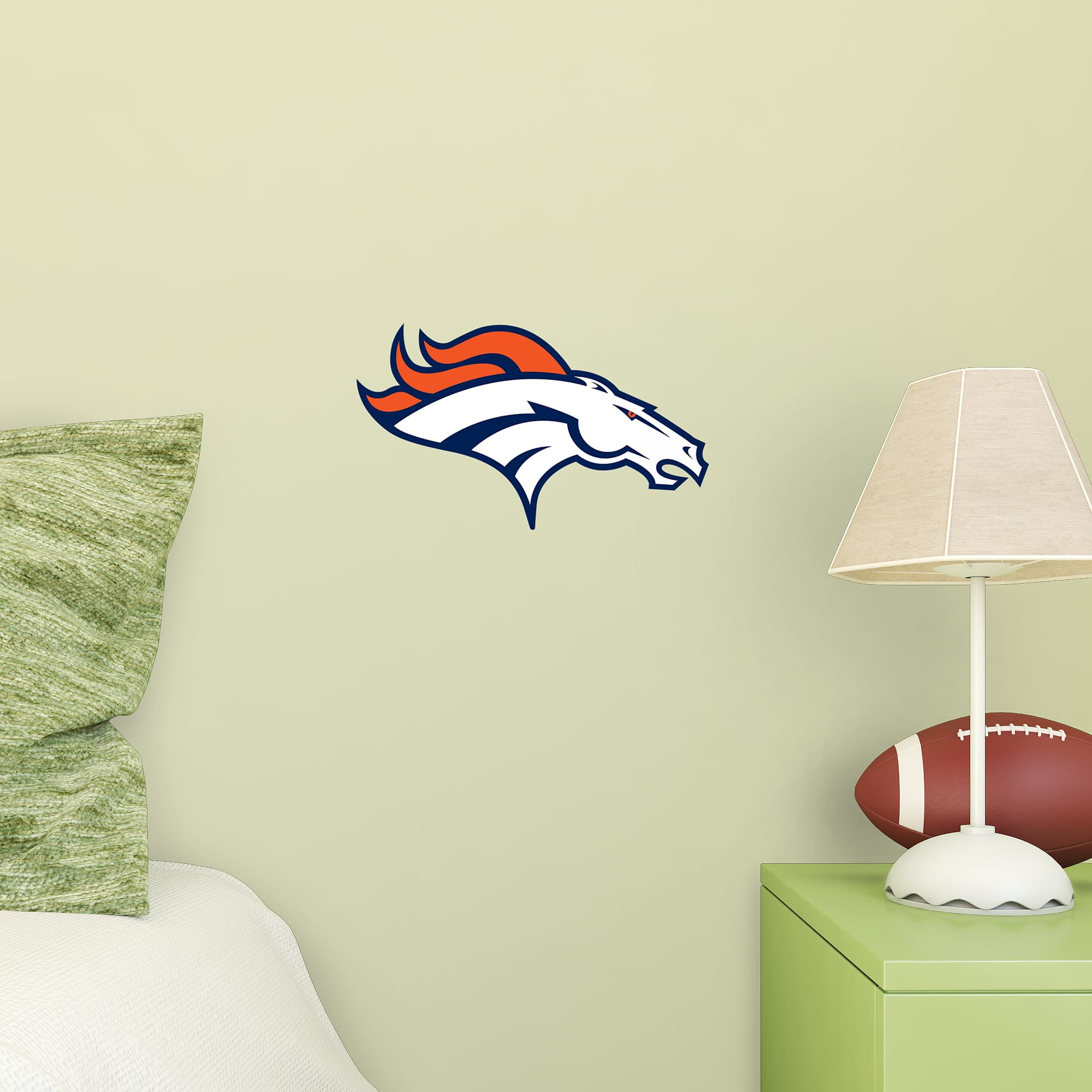 Fathead Denver Broncos Logo Large Officially Licensed NFL Removable