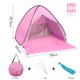 thumbnail image 2 of Carpa de Playa Eplze Automática Pop Up Portátil Refugio Solar Rosa, 2 of 6