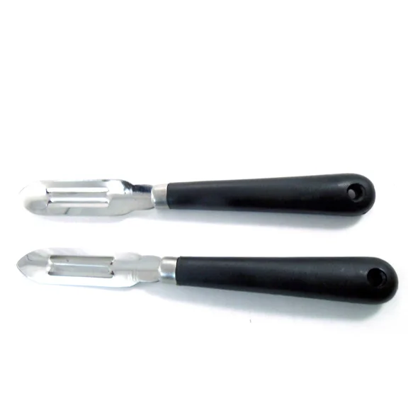 Set Of 2 New Stainless Steel Fixed Blade Basic Vegetable Peelers