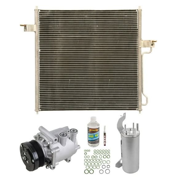A/C Kit w/ AC Compressor Condenser & Drier For Ford Explorer & Mercury Mountaineer V6 2002 2003 2004 2005 - BuyAutoParts