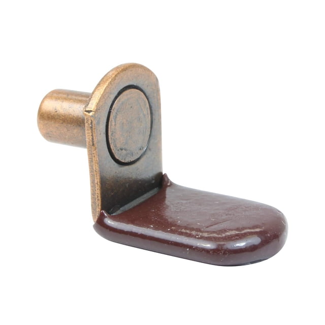 Pernos de soporte para repisas de muebles Rok de 6 mm, en L, con punta de vinilo