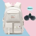 thumbnail image 3 of Nylon College Middle High School Mochila Mochila escolar de gran capacidad Mochila, 3 of 6