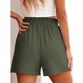 thumbnail image 5 of Shorts for Women Summer Casual Elastic High Waisted Wide Leg Cute Dressy 2026 Vacation Beach Clothes, S, 5 of 6
