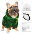 thumbnail image 3 of Goofa Happy St. Patrick's Day5 Pattern Small Dog Sweater Hoodies Pet Grey Hooded Soft Fleece Sweatshirts with Pocket Fall Winter Puppy Cat Sweaters Warm Clothes-Small, 3 of 8