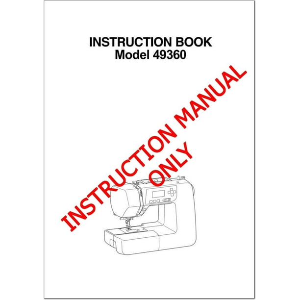 Janome Spare Part 49360 Sewing Machine Owners Instruction Manual