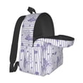 thumbnail image 5 of Rateoe Bouquet and Lavender Flowers Pattern Student Backpack,Backpack for School,Lightweight Bag,Travel Backpack,Outdoor Backpack,Large Capacity Backpack, 5 of 8