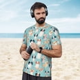 thumbnail image 4 of Wukai Colorful Dog Print Men's Short-Sleeved Mesh T-Shirt,Quick-Dry Short Sleeve Workout T-Shirt-Small, 4 of 8