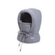 thumbnail image 3 of Gorro de invierno cálido con protección para los oídos, mascarilla y calentador de cuello de poliéster. Gris oscuro, 3 of 9