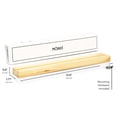 thumbnail image 5 of MÖNKE Vinyl Record Wall Mount - 3 Elegant Display Ledges Made from Solid Wood - This Vinyl Record Shelf Holds Single and Double LPs (Pine), 5 of 7