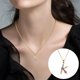 thumbnail image 2 of Collar Letra Inicial Collares Alfabeto para Mujeres y Plata Letra Inicial para Mujeres Niñas Collar Collar Colgante Collares y Colgantes, 2 of 3