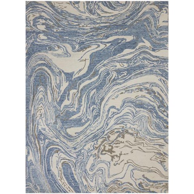Amer Rug CRR10576 5 ft. x 7 ft. 6 in. Carrara 1 Hand-Tufted Area Rug - Blue
