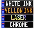 thumbnail image 2 of Great Britain Black Custom License Plate, 2 of 4