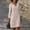 Beige#clearance women's dresses, variant on Women’s Casual V Neck Cotton Linen Dress Lace Trim Summer Half Sleeve Knee Length Midi Linen Dresses Shift Beach Dress 2025 Orange,XL