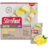 SlimFast Low Carb Snacks, Keto Friendly for Weight Loss with 0g Added Sugar & 4g Fiber, Iced Lemon Drop Cup, 14 Count Box (Packaging May Vary)