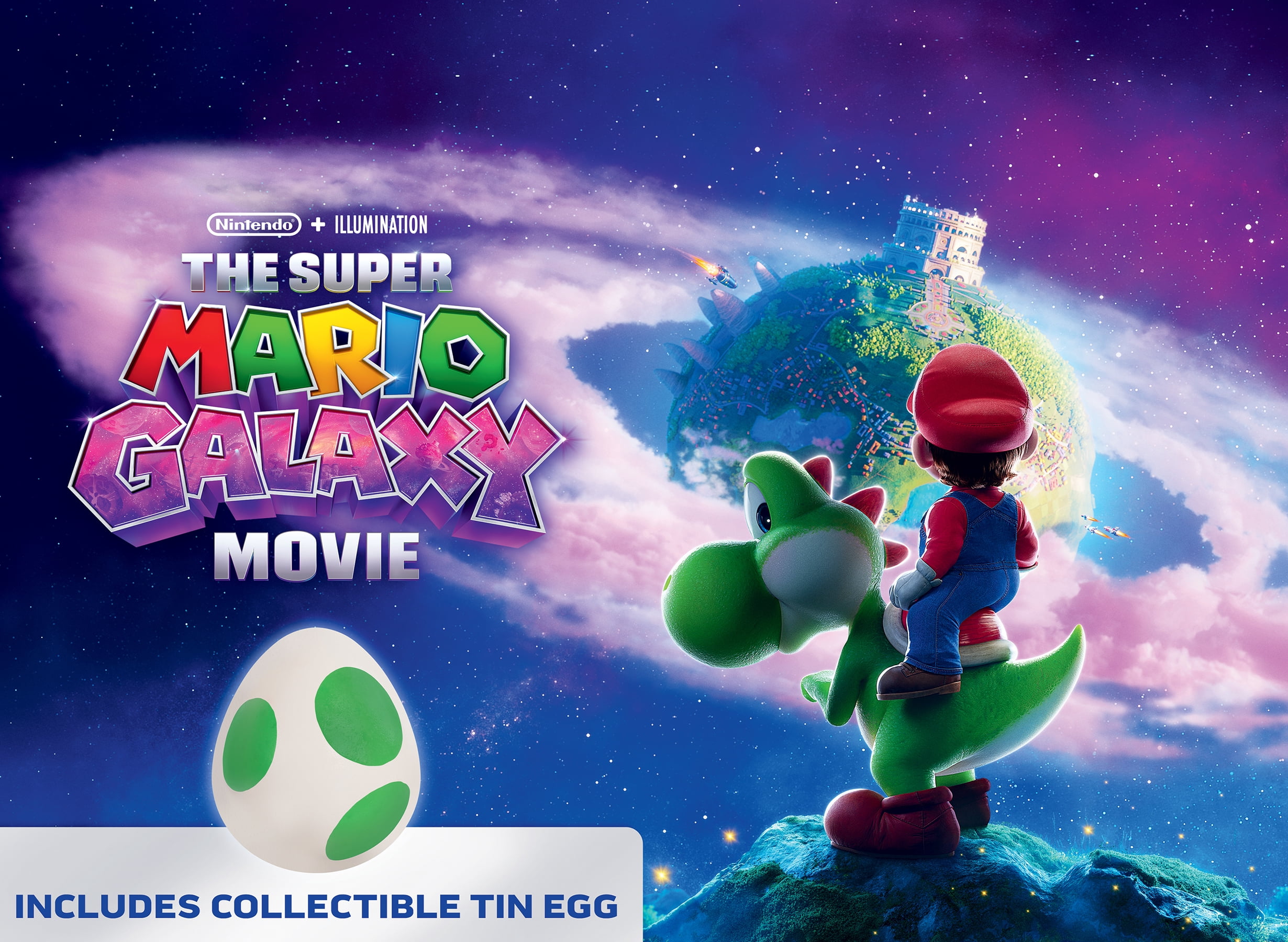The Super Mario Galaxy Movie Collectible Tin (4K Ultra HD + Blu-ray + Digital Copy) (Walmart Exclusive) , Family, Universal