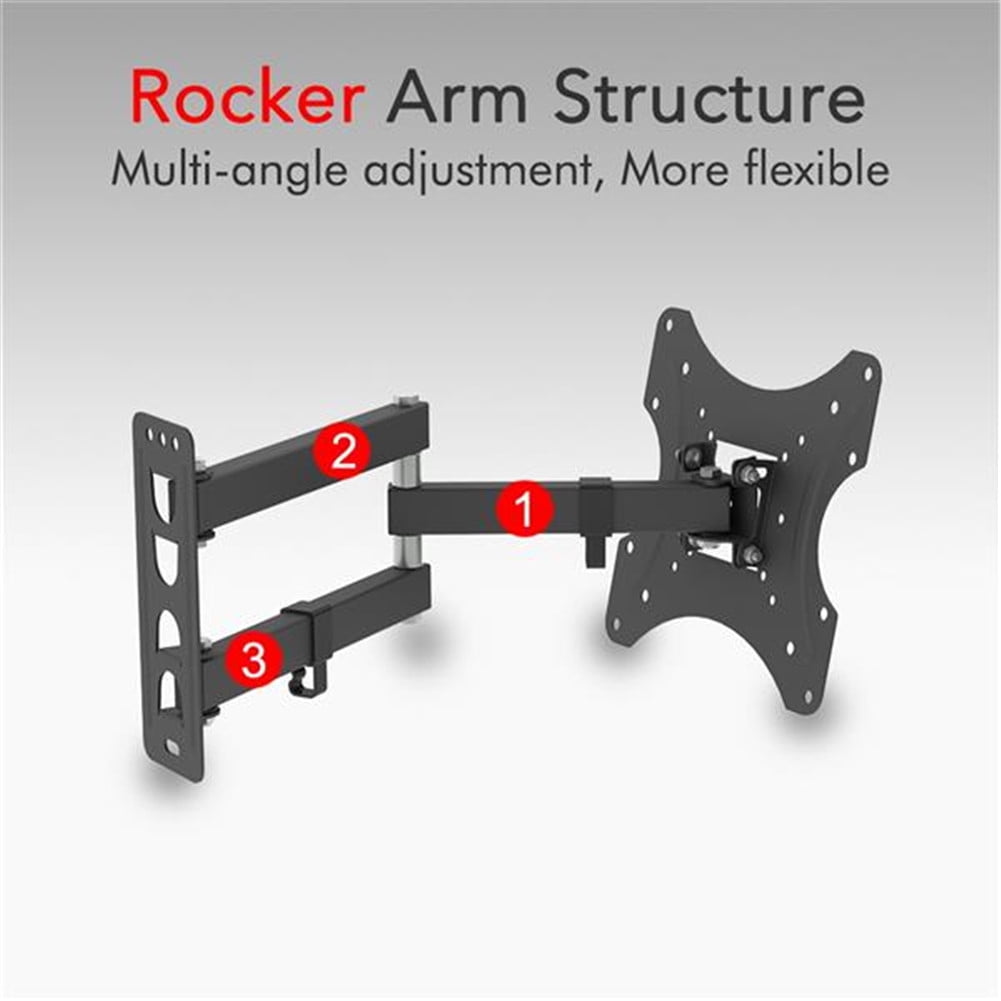 1 Set 26-55 Inches Tv Stand Tmx200 Bearing 30kg Maximum Vesa 200x200 Height Adjustable Rotation 180-degree With Horizontal Level