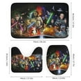 thumbnail image 3 of 4 Piece Shower Curtain Set with Rugs Darth Vader Shower Curtain Bathroom Sets Decor Waterproof, 3 of 8