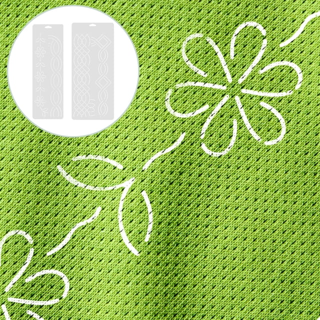 Quilting Template for Home White Plastic Durable and Easy to Use for Sewing Crafts with Friends 2Pcs