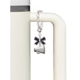 thumbnail image 3 of Delight Jewelry Silvertone Small Megaphone - Silvertone Bow Charm Accessory for Tumblers and Thermal Cups, 3 of 4