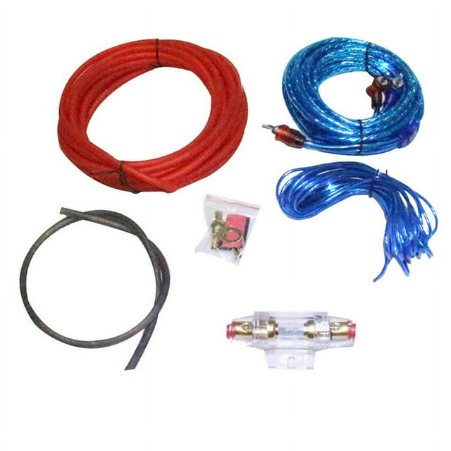 LEEYNEER 8 GA Automotive Amplifier Wire Cable Subwoofer Five-pointed Star Hair Ball Speaker