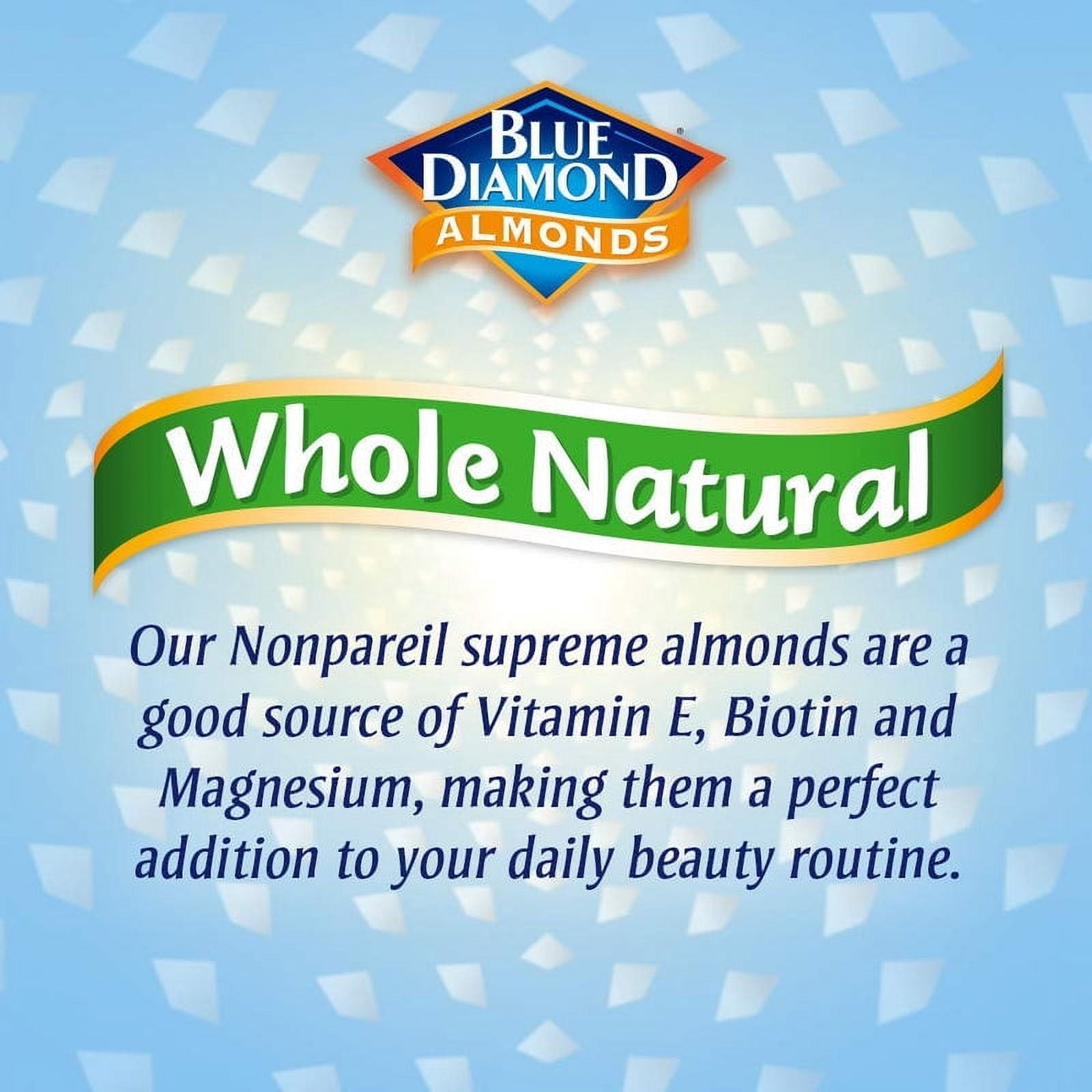 Pack of 6, Blue Diamond Whole Natural Almonds, 16 oz