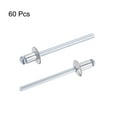 thumbnail image 4 of Unique Bargains 4mm Diameter 6mm Grip Length Silver Tone Aluminum Blind Rivets 60 Pack, 4 of 4