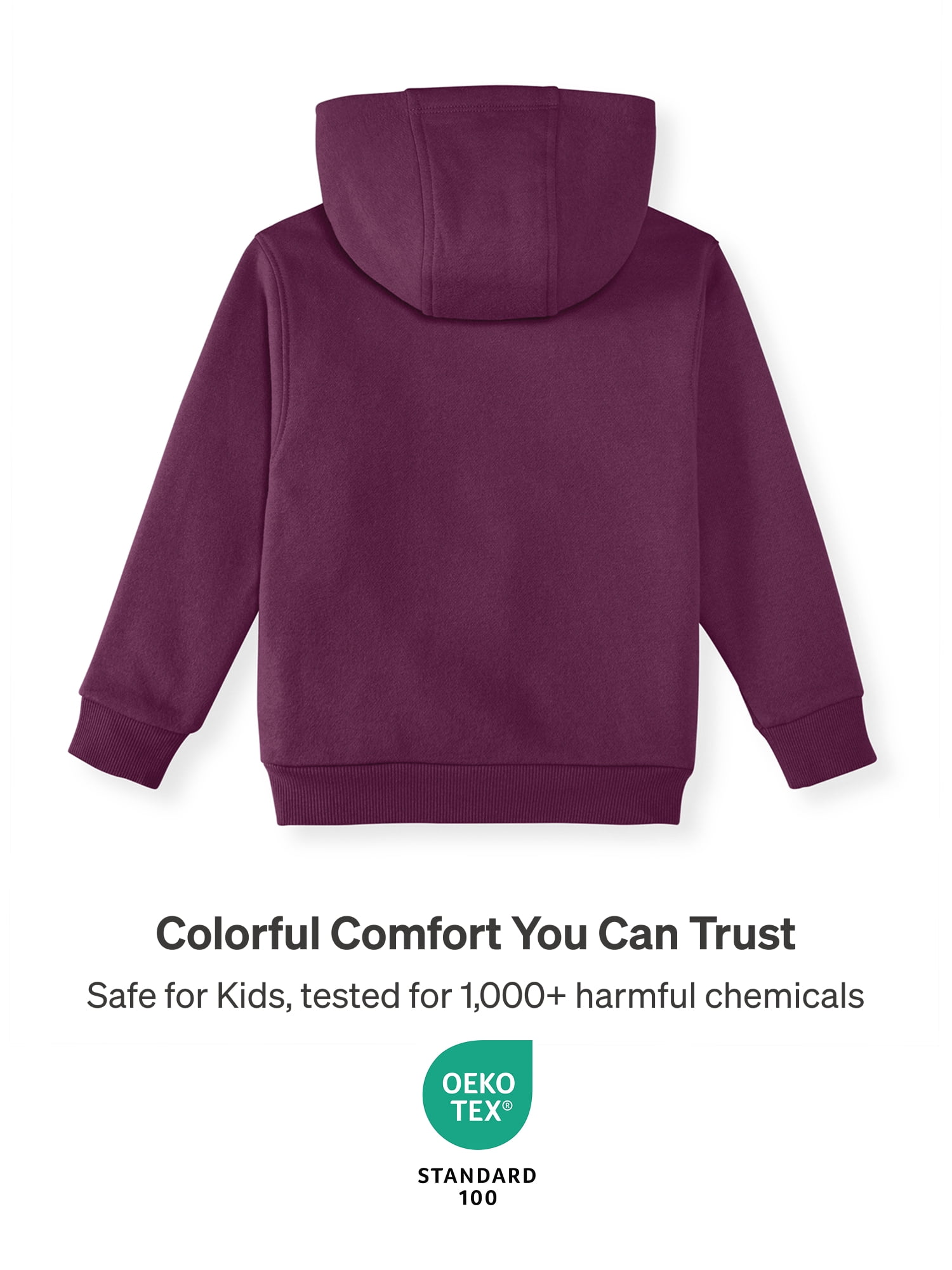 Color Mix by Garanimals Baby & Toddler Fleece Hoodie, Sizes 0–6T