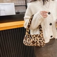 thumbnail image 2 of Vintage Female Shoulder Underarm Bag Animal Pattern Plush Portable Mini Purses, 2 of 4