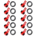 thumbnail image 1 of 10 Uds. Anzuelo Pesca para Señuelos Caña Pescar Soportes Seguridad (rojo), 1 of 7